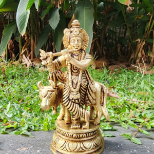 Lord Krishna with Cow 5 inches