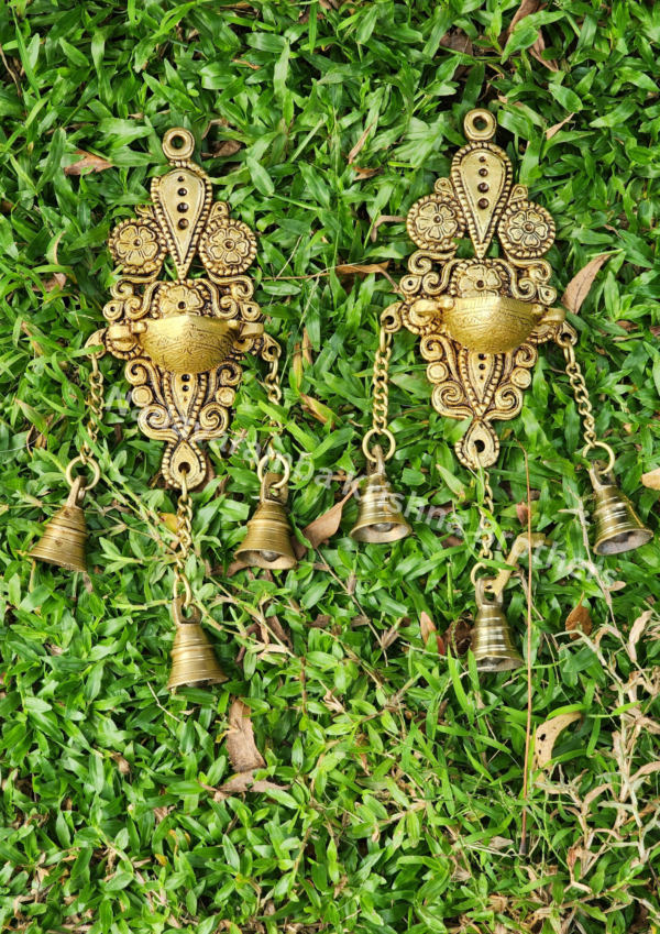 Hanging Decor Vilakku with Bells - Image 2