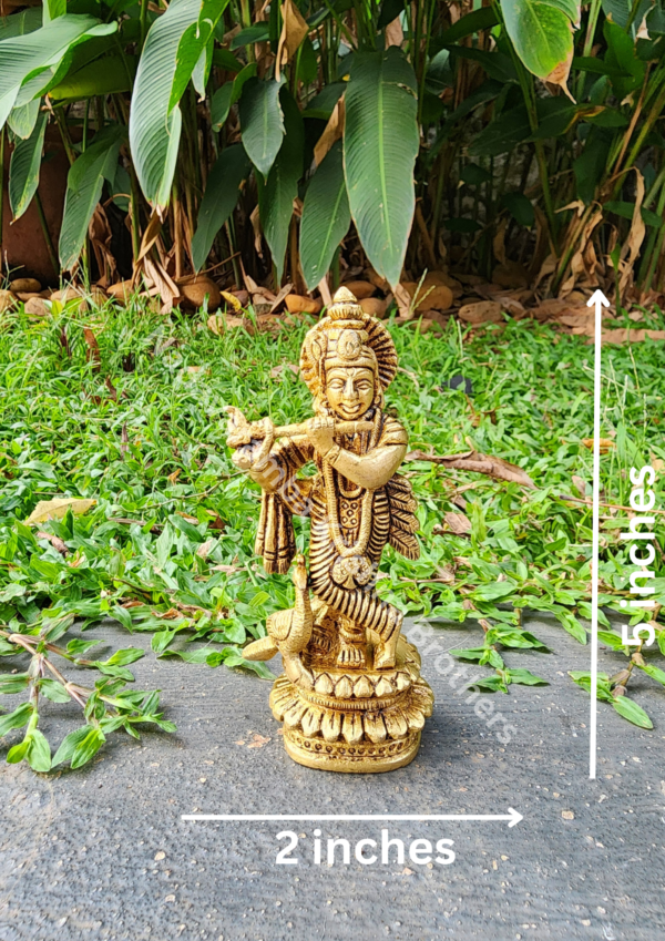 Lord Krishna 5 inches - Image 3