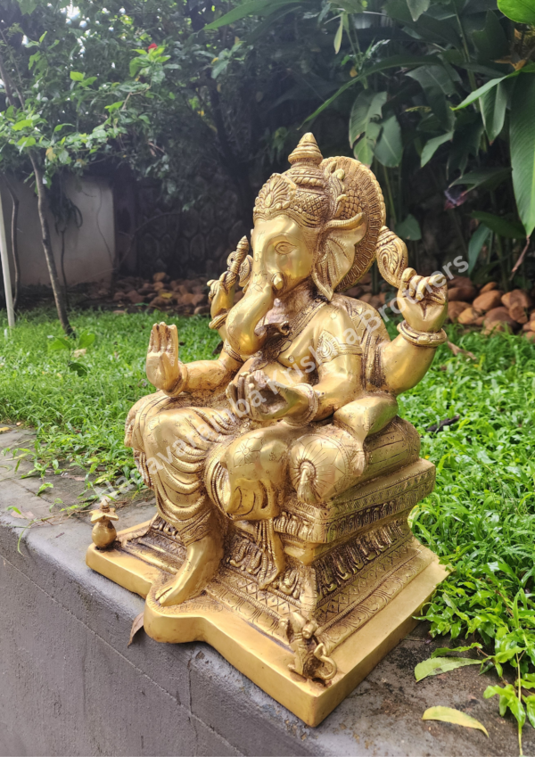 Lord Ganesha Idol – 18 inches SGE-BKG-20 - Image 4