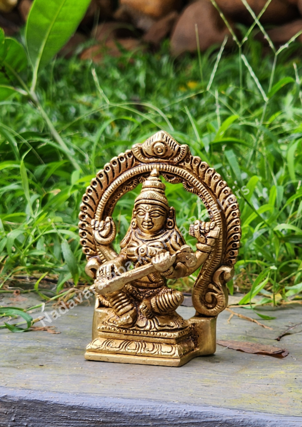 Goodess Saraswathi 3.5 inch SC-2853-S - Image 5