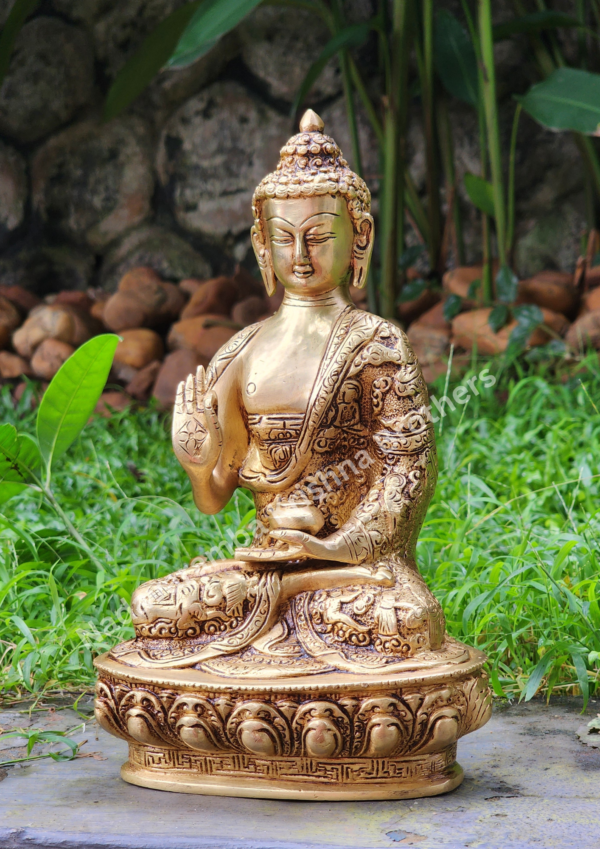 Buddha Brass 11 inch Idol SC-2799 - Image 2