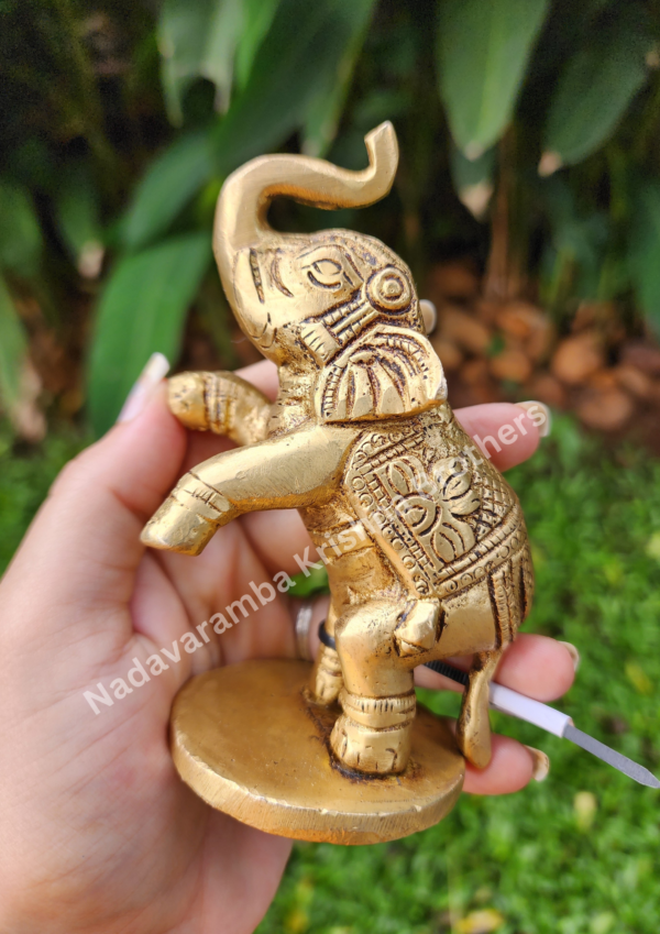 Brass Elephant Decor 5 inch