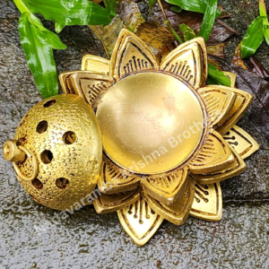 Antique Brass Dhoop & Sambrani Stand 2.5 inch LDD-1