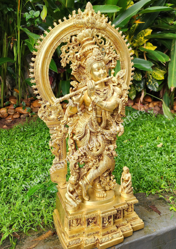 Shree Krishna Idol with Frame/Arch 32 inch - Image 5