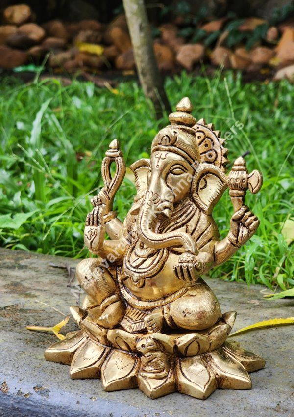 Lord Ganesha Idol – 5.5 inches (SC-3726) - Image 4