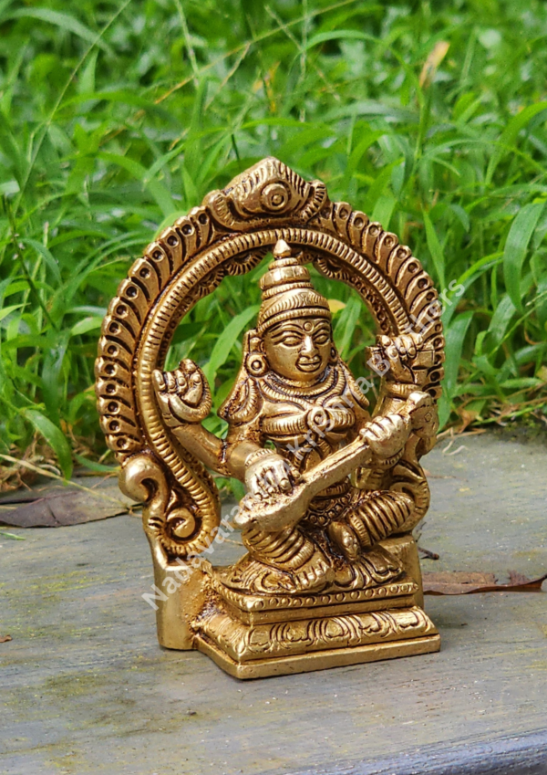 Goodess Saraswathi 3.5 inch SC-2853-S - Image 4