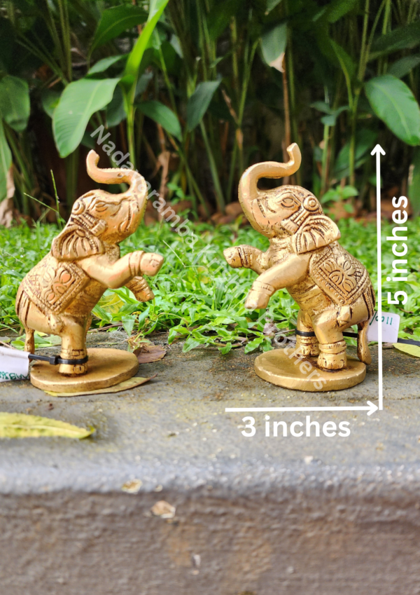 Brass Elephant Decor 5 inch - Image 5