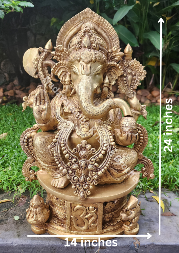 Lord Ganesha Idol 24 inches SGE-BKG-24 - Image 5