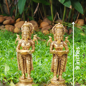 Pavaai Vilakku (Pair) 9 inches