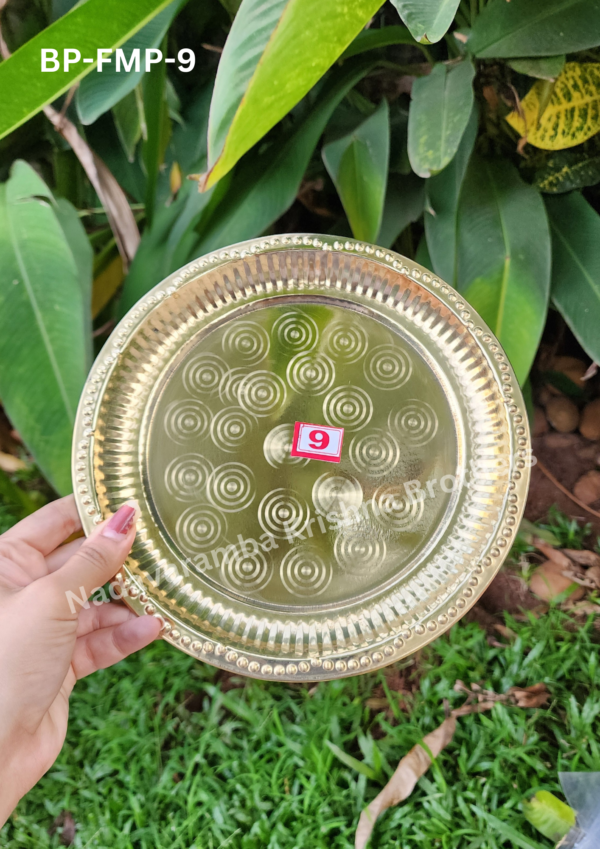 Round Brass Plates: 8 to 14 inches - Image 4