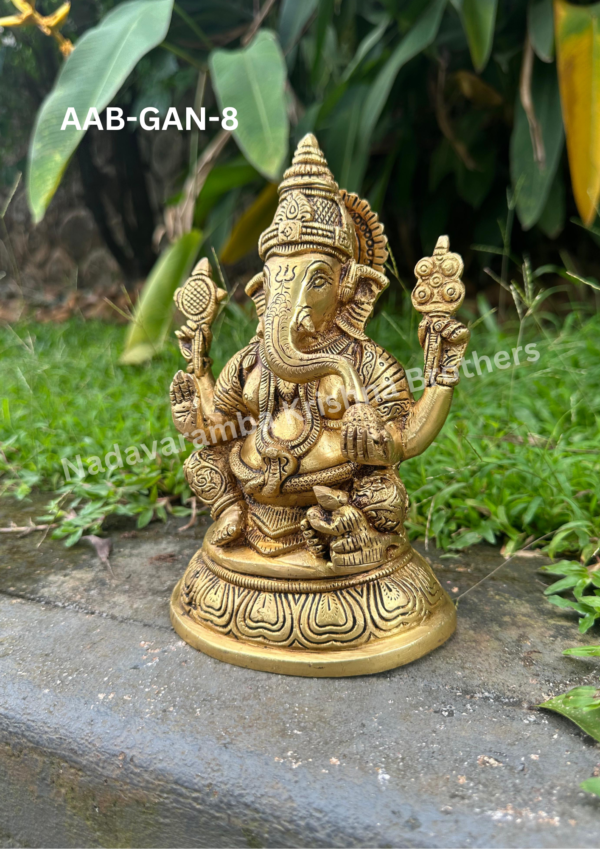 Shree Ganesh idol 8 inch height (AAB-GAN-8) - Image 4