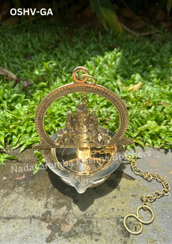 One-Side Ganesha Hanging Vilakku (OSHV-GA) - Image 2