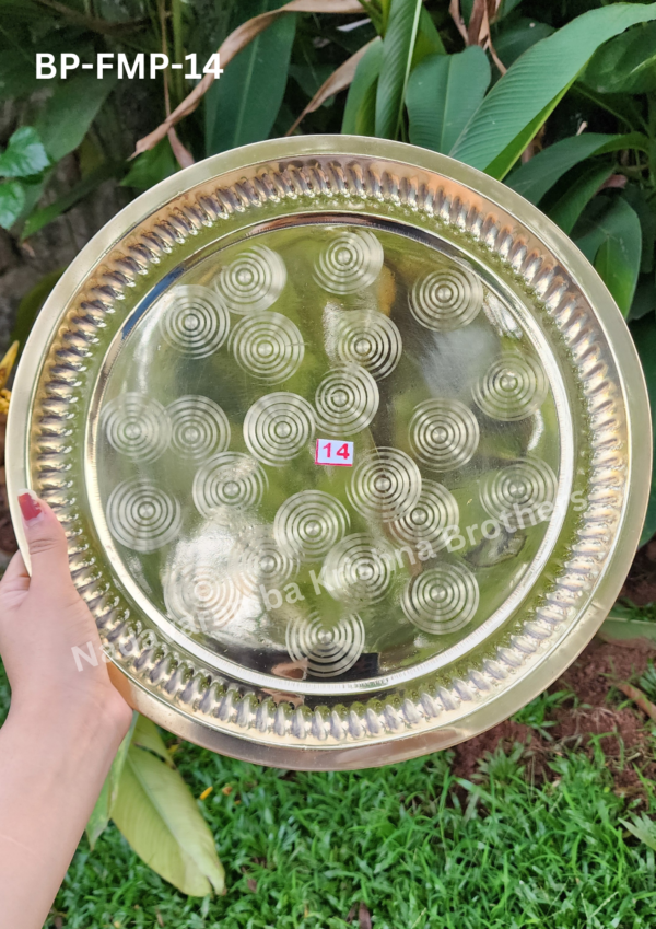 Round Brass Plates: 8 to 14 inches