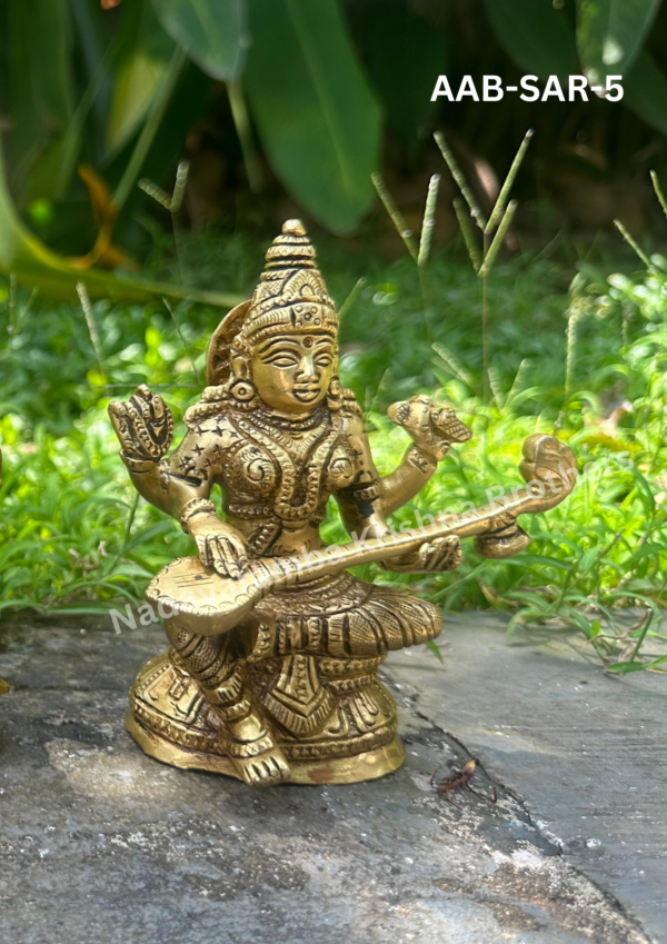 Saraswathi idol 5 inch (AAB-SAR-5) - Image 2
