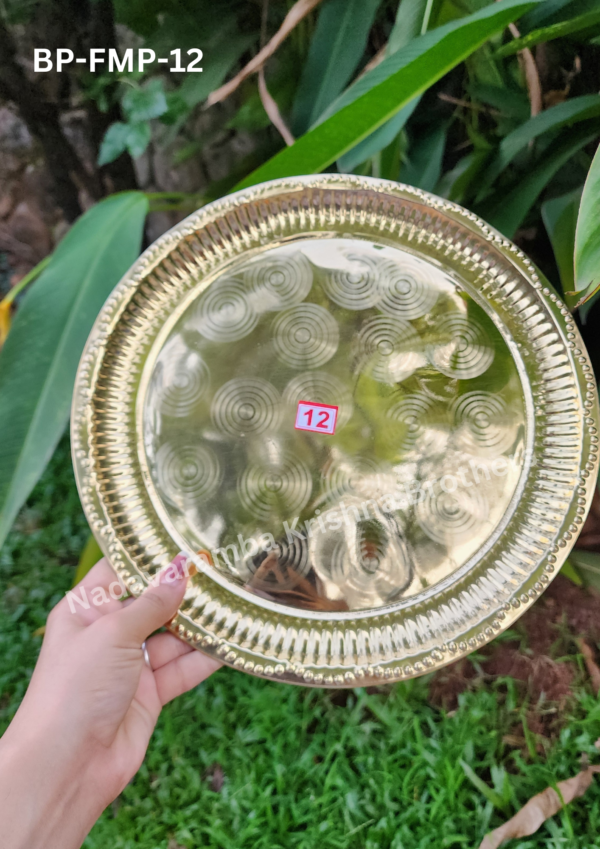 Round Brass Plates: 8 to 14 inches - Image 6
