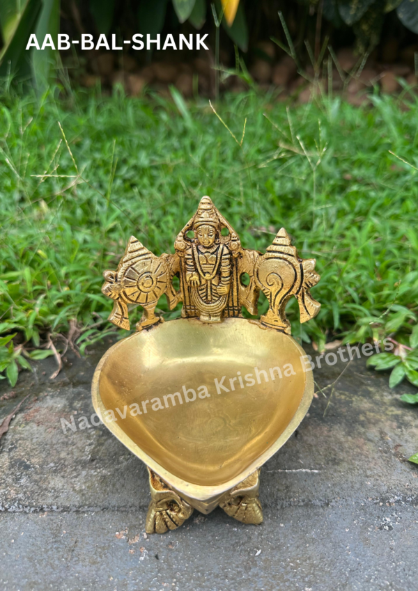Balaji Shank Chakra Diya 5-inch height AAB-BAL-SHANK - Image 4