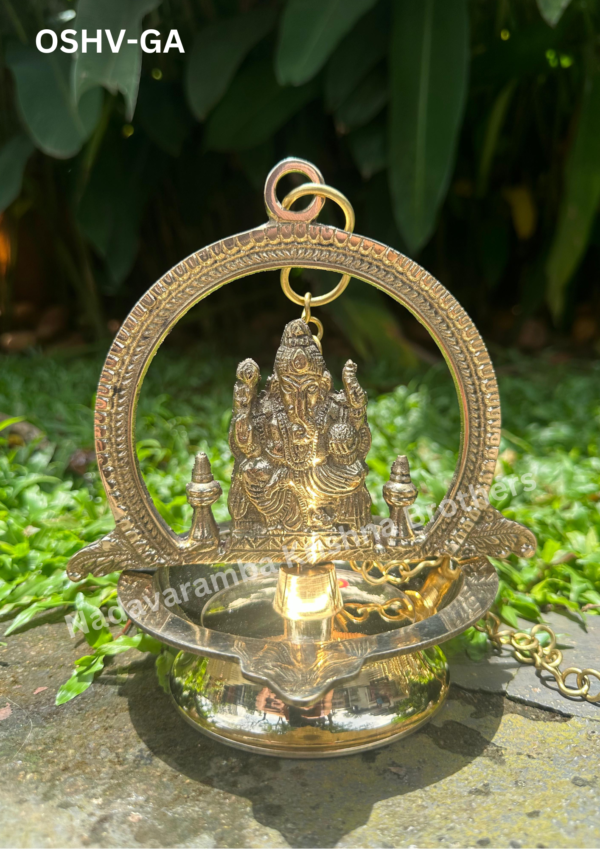 One-Side Ganesha Hanging Vilakku (OSHV-GA) - Image 5