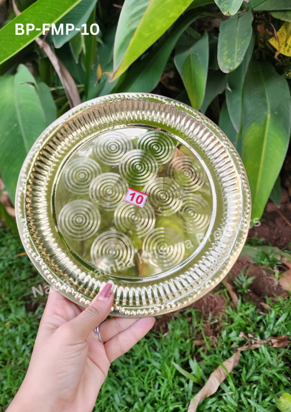Round Brass Plates: 8 to 14 inches - Image 3