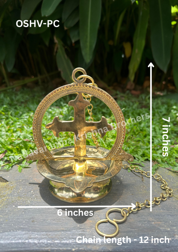 One Side Plain Cross Hanging Vilakku (OSHV-PC) - Image 3