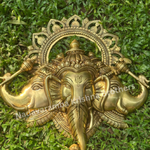 Wall Hanging Ganesh Head 3 Face
