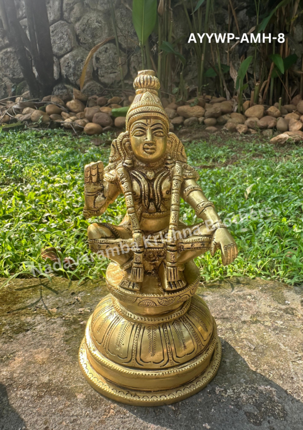 Sabarimala Ayyappa Swamy idol 8 inch (AYYWP-AMH-8)