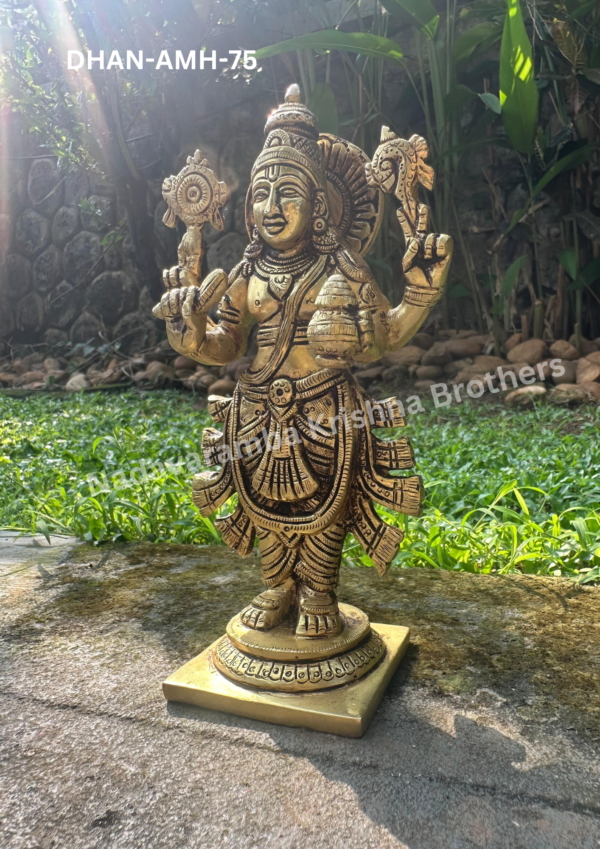 Lord Dhanvantari: 7.5 inch (DHAN-AMH-75) - Image 4