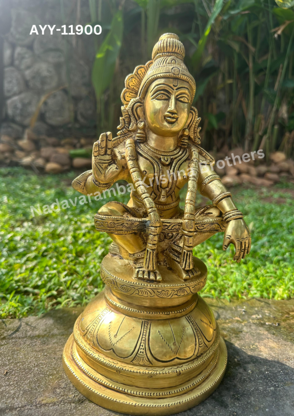 Sabarimala Ayyappa Swamy idol 12 inch (AYY-11900) - Image 4