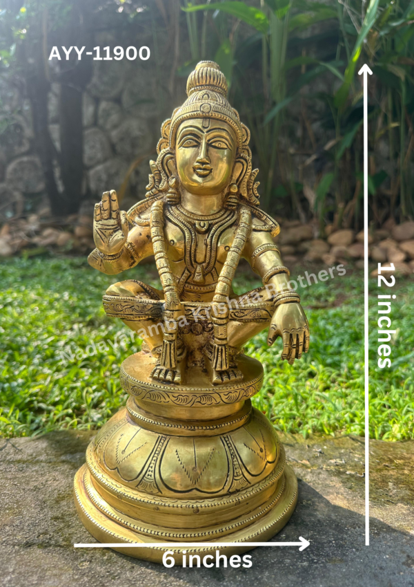 Sabarimala Ayyappa Swamy idol 12 inch (AYY-11900) - Image 2