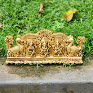 Lakshmi, Ganapathi and Saraswati wall hanging plate (SC-3474)