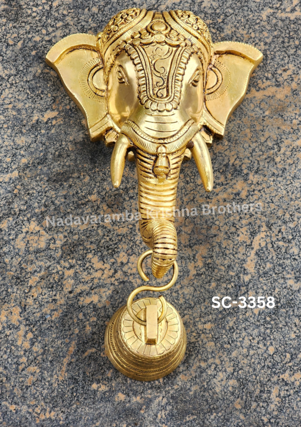 Elephant Wall decor with Bell (SC-3358) - Image 5