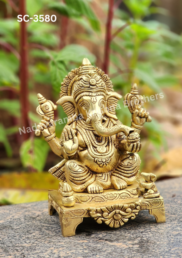 Lord Ganesha 10 inch Idol SC-3580 - Image 4