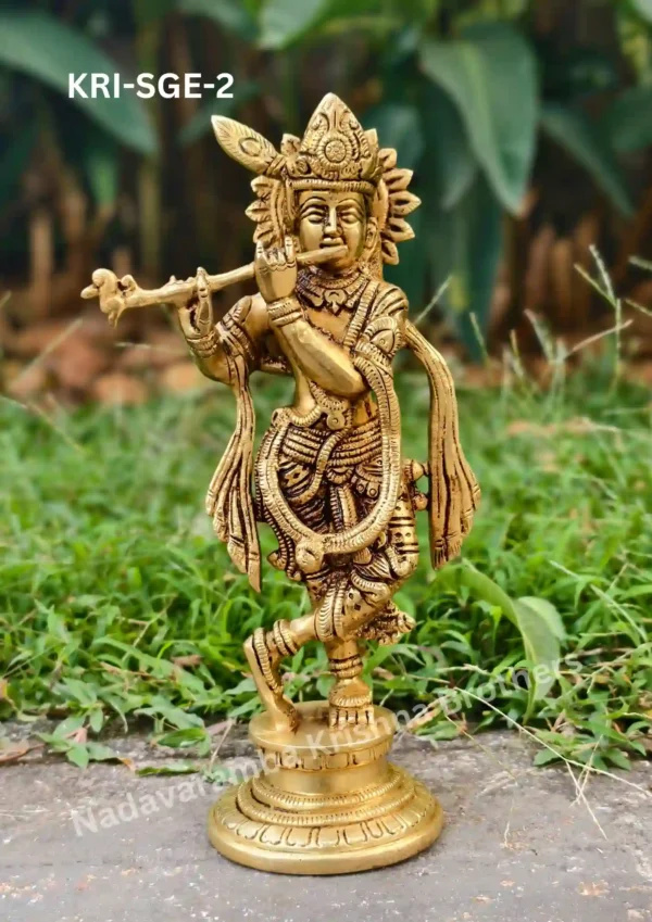 krishna round base 9 inch