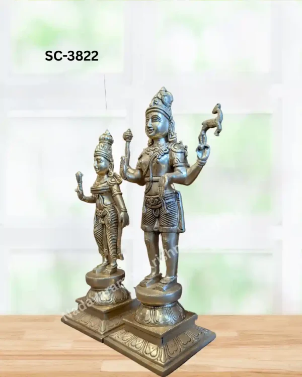 Standing Shiva Parvathi Statue (SC-3822) - Image 4