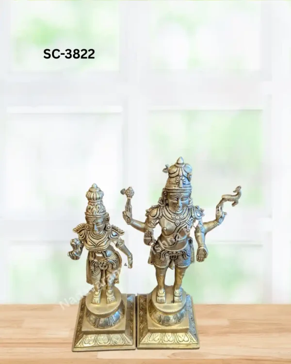 Standing Shiva Parvathi Statue (SC-3822) - Image 2