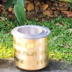 Brass Adukku – Long Cylindrical, Tin Coated