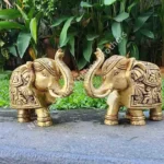 Brass Elephant Decor Idol