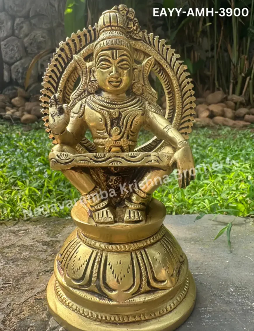 1 Sabarimala Ayyappa Swamy idol 6.5 inch (EAYY-AMH-3900)