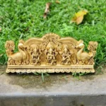 Lakshmi, Ganapathi and Saraswati wall hanging plate (SC-3474)