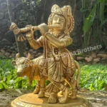 Lord Krishna with Cow 5.5 inches (KCOW-AMH-2800)