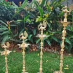 Bronze Peacock Nilavilakku