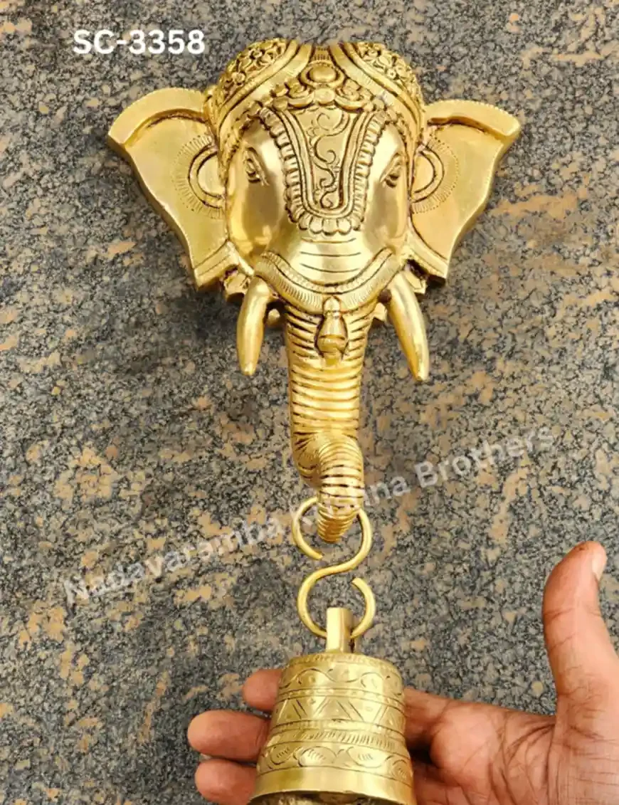 Elephant Wall decor with Bell (SC-3358) Elephant Wall decor with Bell (SC-3358)