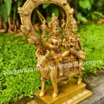 Shiva Parvati Sitting On Nandi, Big Size, With Arch