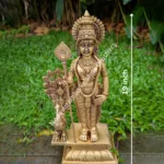 two hand murugan with peacock and vel,