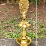 FANCY LAMP ONE STEP WITH PEACOCK