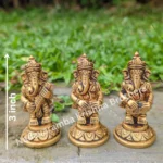 Standing Musical Ganesh,set Of 6 Piece