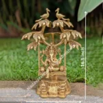 Big Swing Ganesh Hanging Under Tree With 2 Peacock