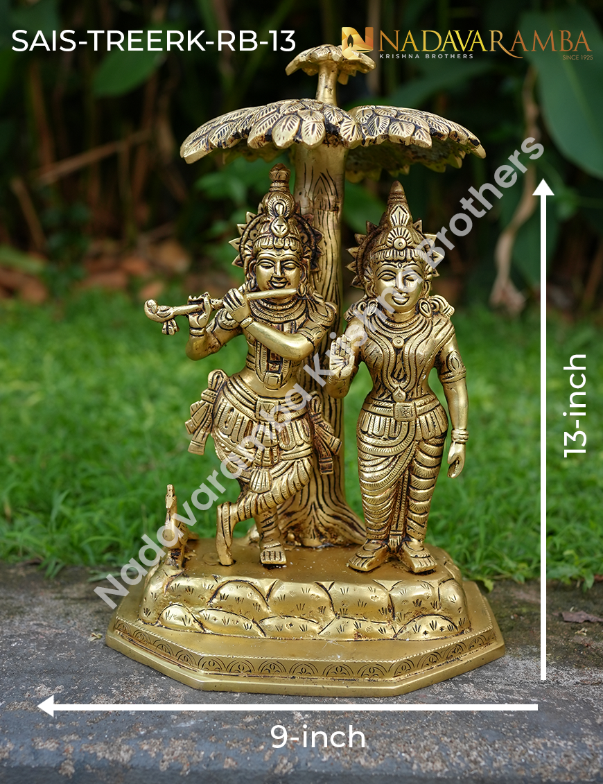 Radha Krishna under tree Rectangle base Radha Krishna under tree Rectangle base